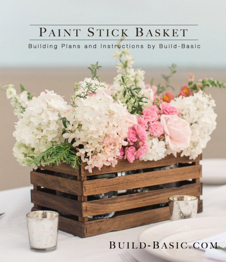 DIY Paint Stick Basket