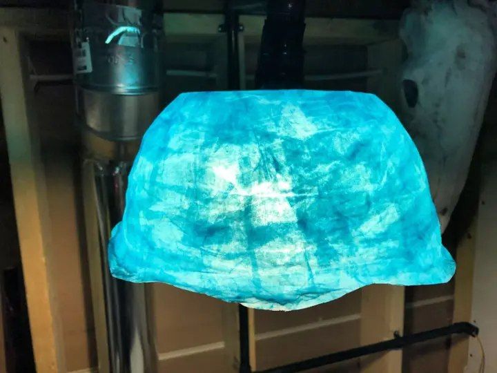 DIY Paper Mache Lamp Shade
