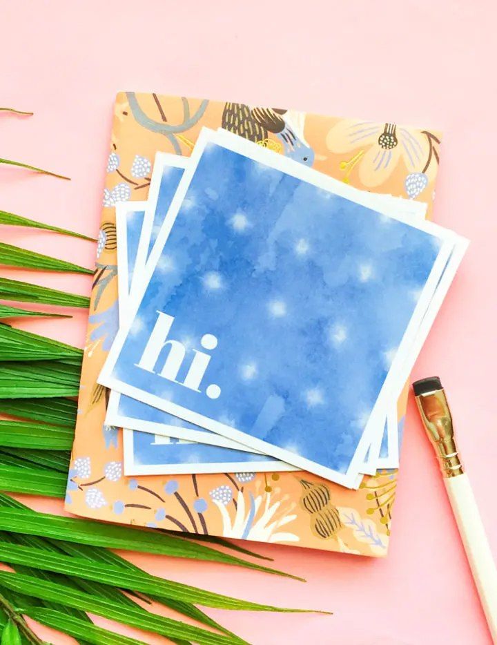 DIY Tie Dye Greeting Cards