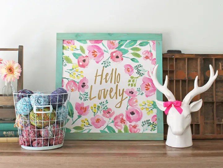 DIY Wall Art from Paper Gift Bag