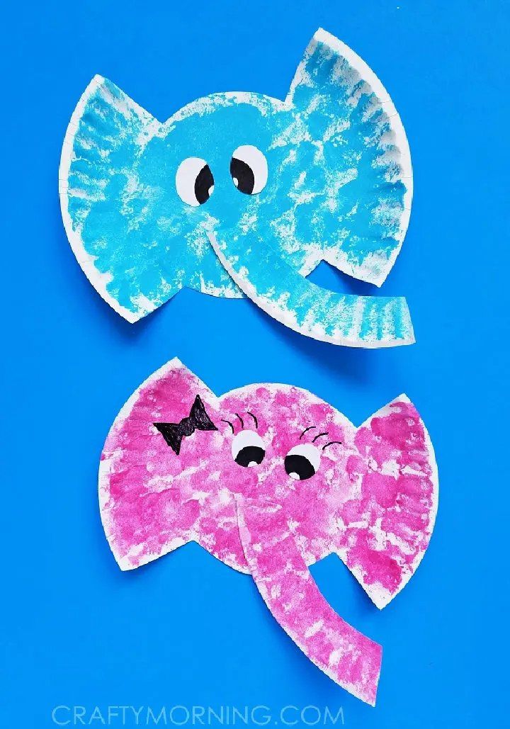 Easy to Make Paper Plate Elephant