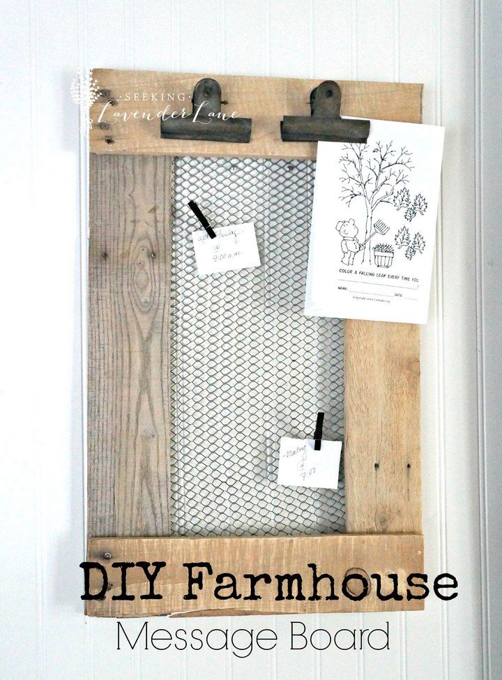 Farmhouse DIY Message Board