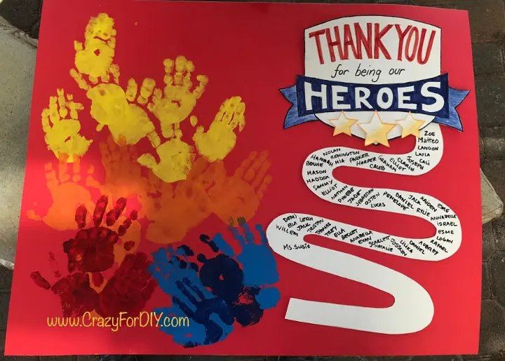 Firefighter Thank You Card Craft