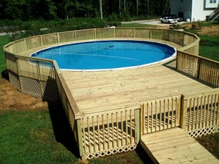 Foot Above Ground Pool Deck Plans