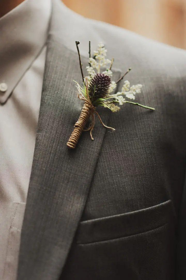 Homemade Personalized Boutonniere