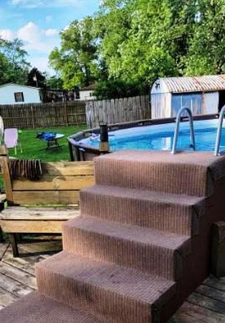 How To Make Above Ground Pool Steps From Old Pallets For Less Than 100