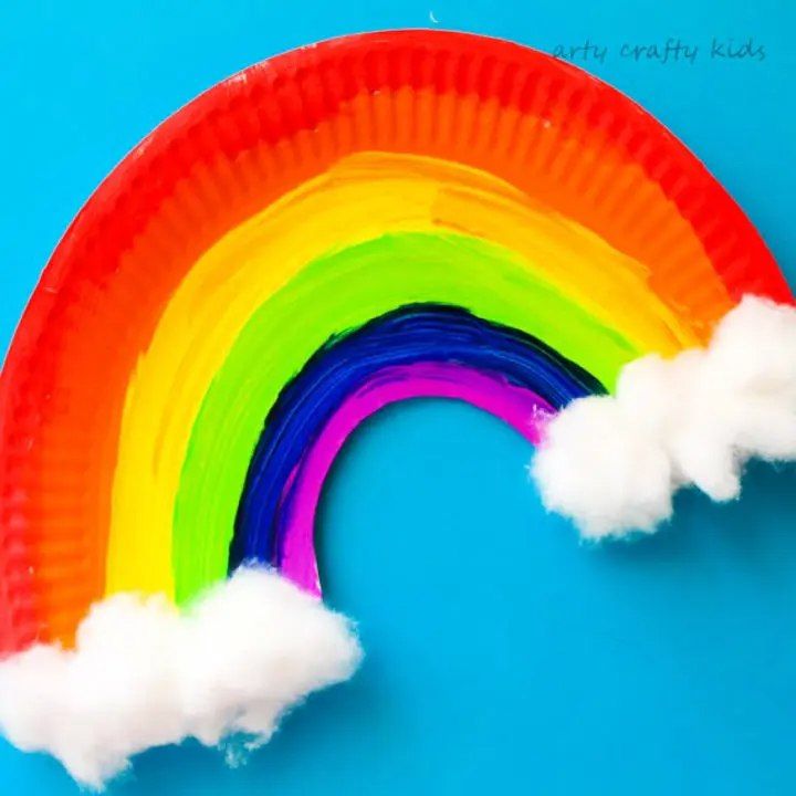 Make a Paper Plate Rainbow