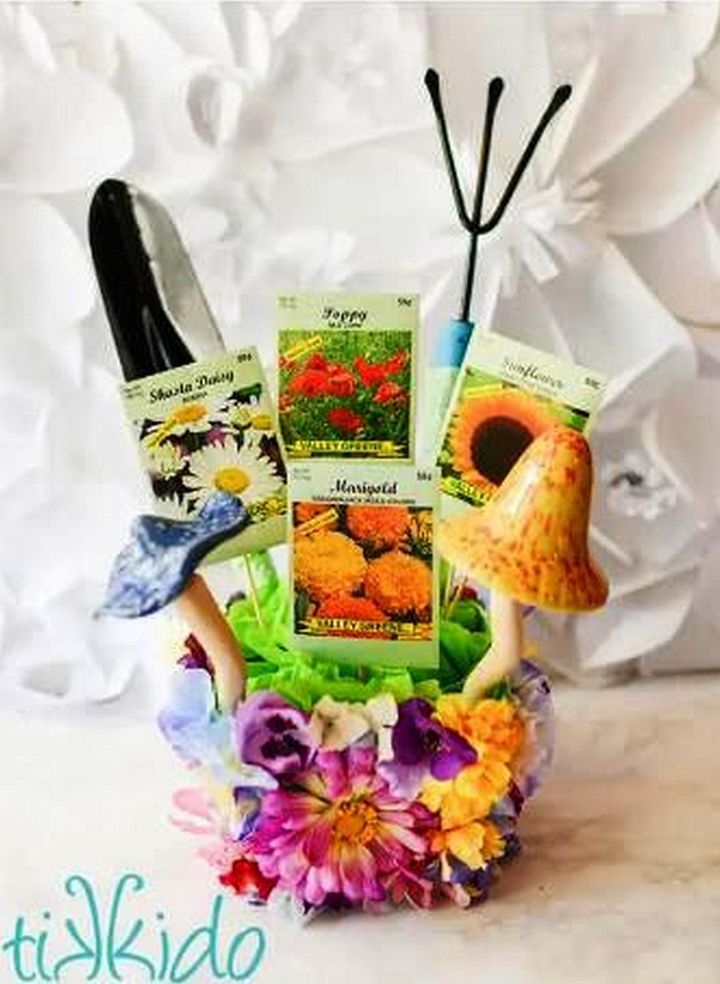 Mothers Day or Teacher Appreciation Garden Gift Basket Tutorial