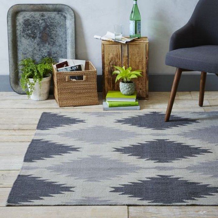 Painted Rug Inspired By West Elm