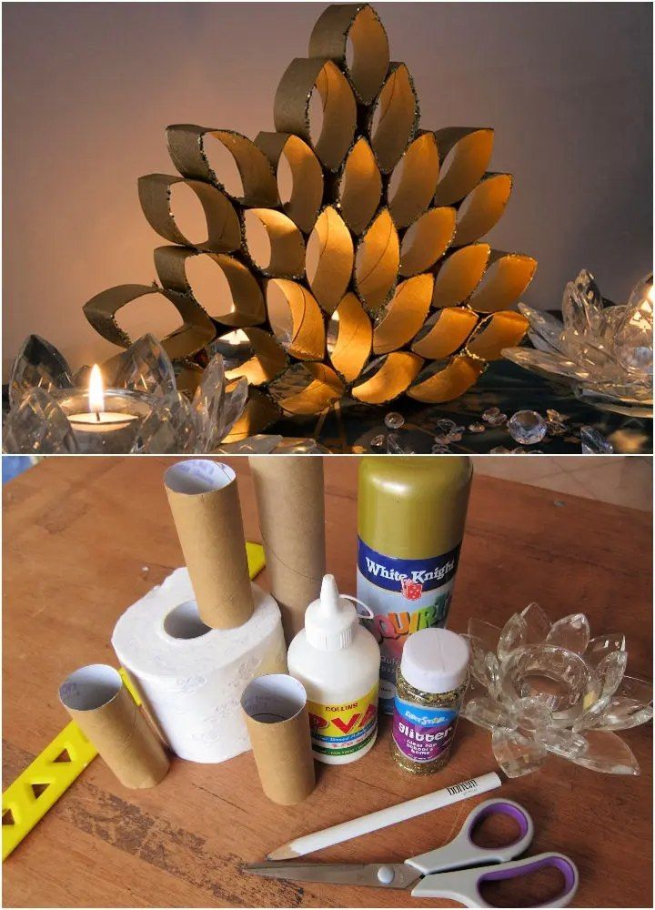 Recycled Toilet Paper Roll Art