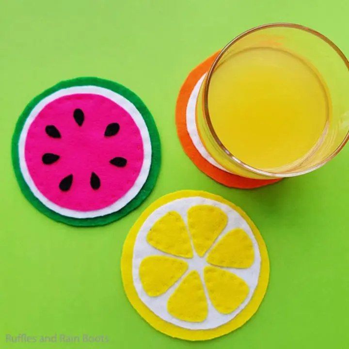 Sliced Fruit Coasters in 15 Minutes