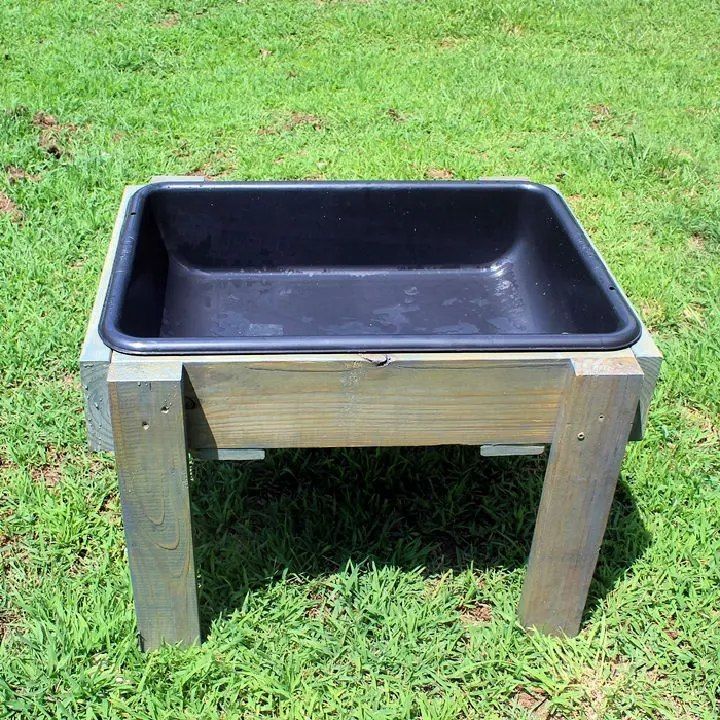 Toddler Water Table from Recycled Wood