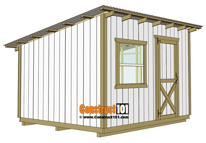 10×12 Lean To Shed Plans