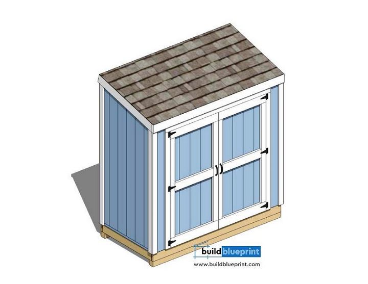 4×8 Lean To Shed Plans