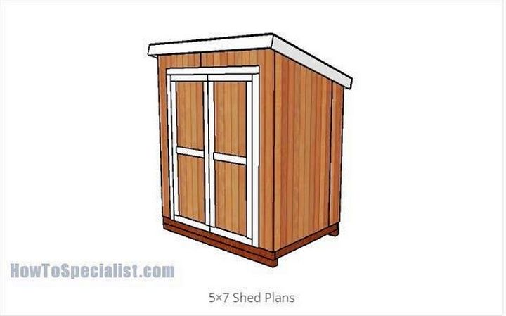 5×7 Lean To Shed Plans