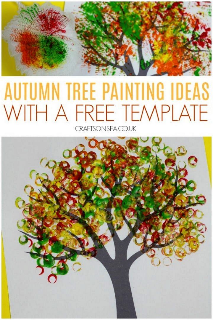 Autumn Tree Painting Ideas For Kids