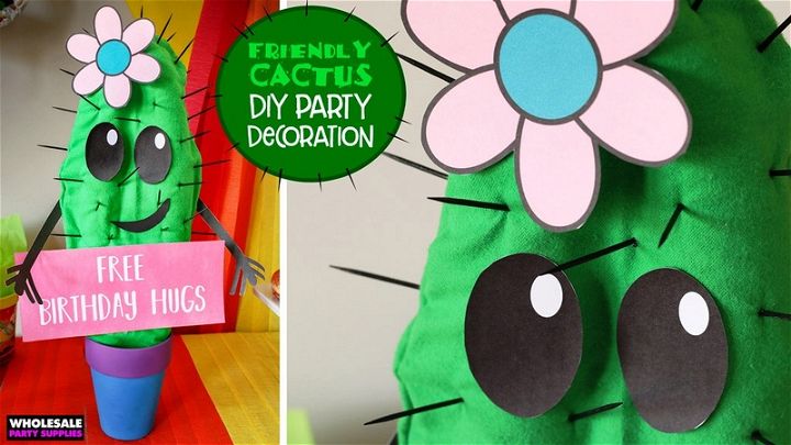 DIY Party Cactus Centerpiece