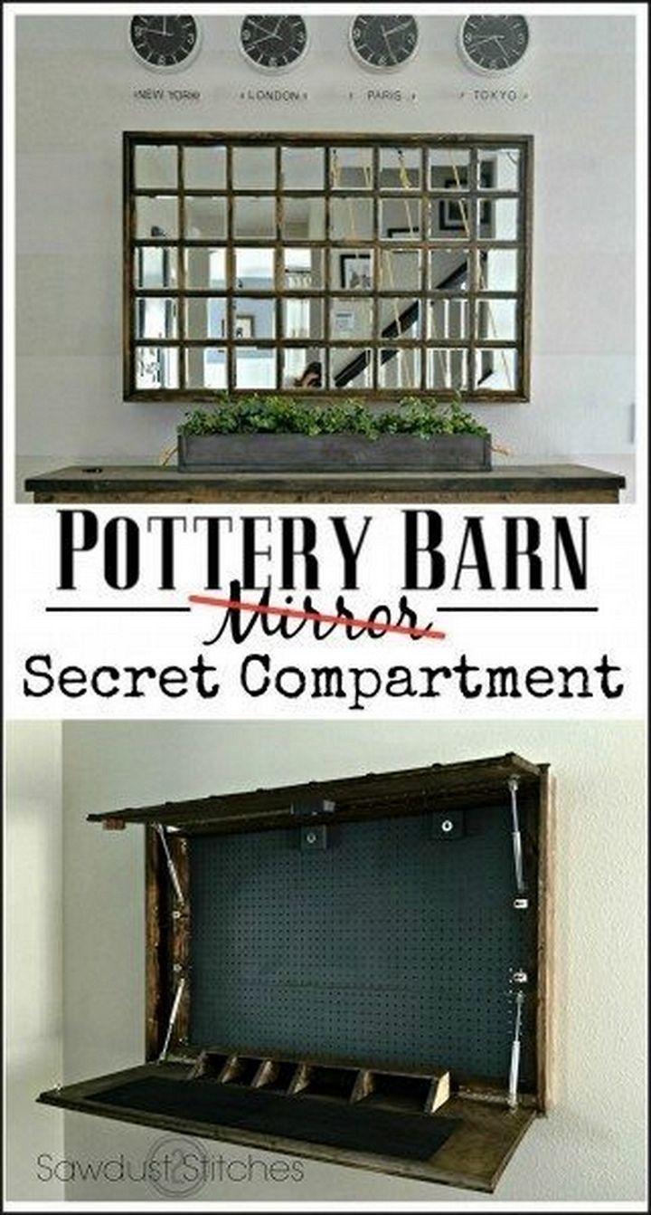 DIY Secret Compartment Mirror