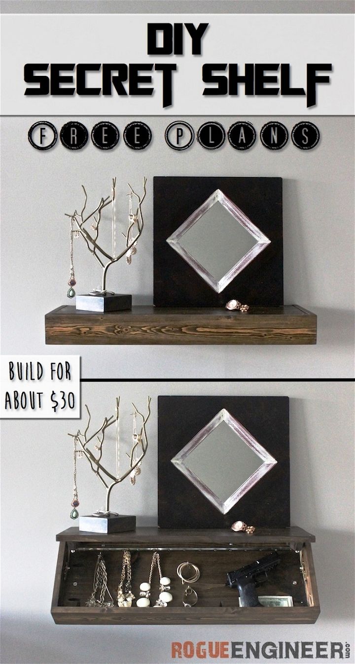 DIY Secret Floating Shelf