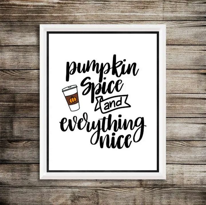 How to Draw a Pumpkin Spice Latte Free Printable