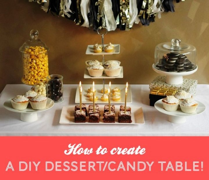Simple Diy Dessert Candy Table