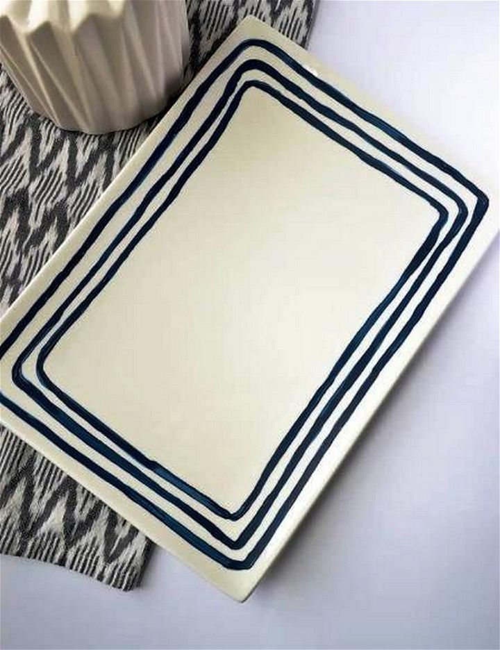 Anthropologie inspired Painted Plate DIY