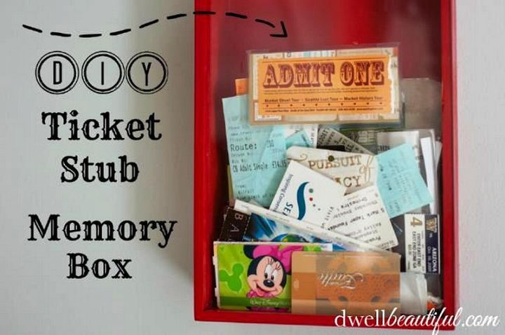 Craft Redux – Ticket Memory Box