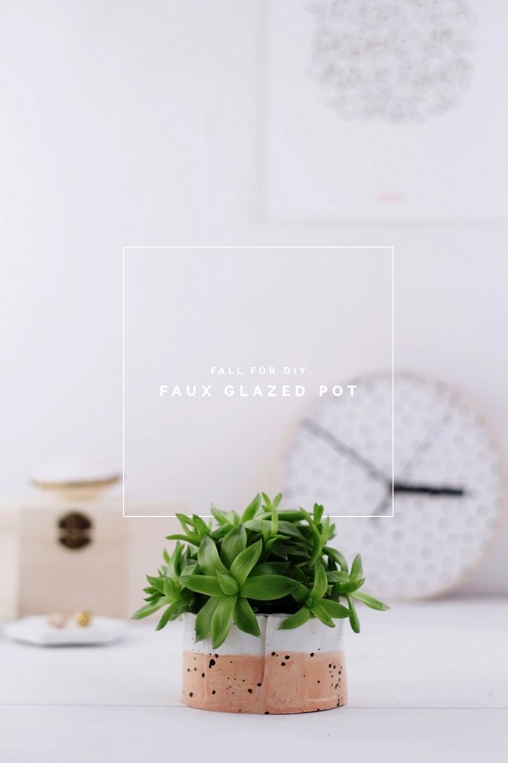 DIY Faux Glazed Pots