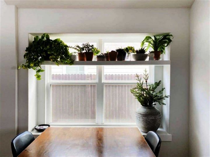 DIY Window Plant Shelfs