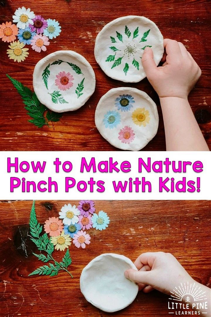 How to Make Nature Pinch Pots with Kids