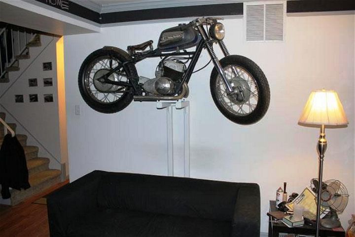Living Room Motorcycle Stand