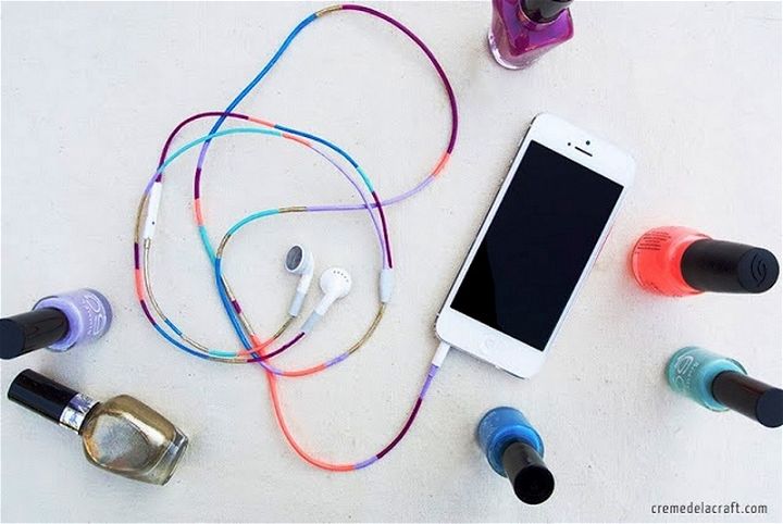 DIY Nail Polish Colored Headphones