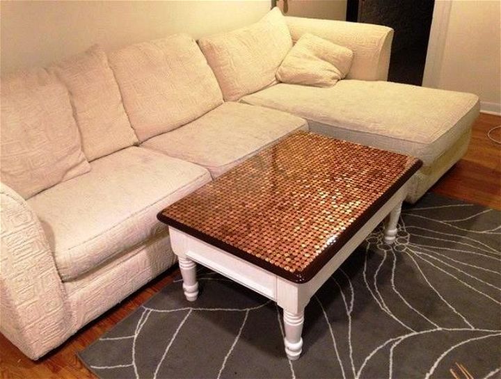 How To Make A Penny Top Coffee Table DIY