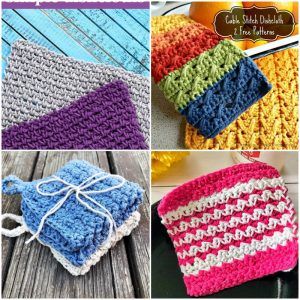 20 Quick Colorful Free Crochet Washcloth Patterns