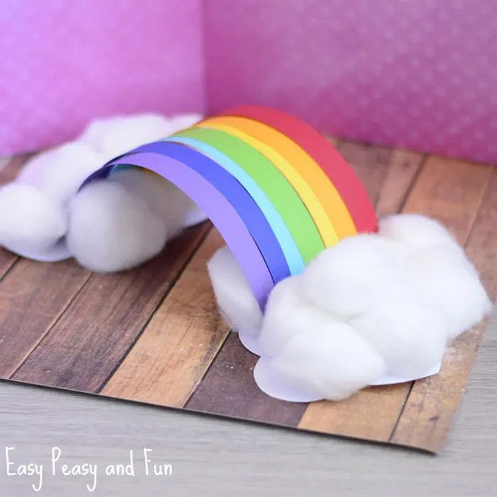 3D Rainbow Paper Craft