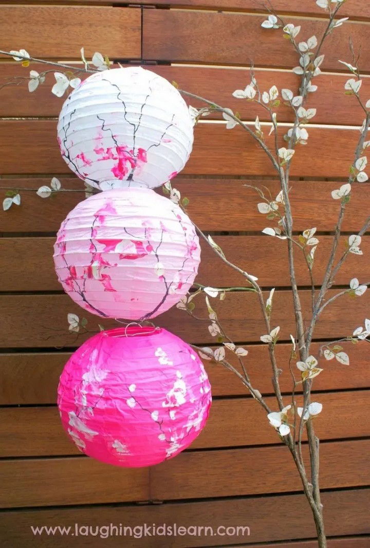 Cherry Blossom Paper Lantern