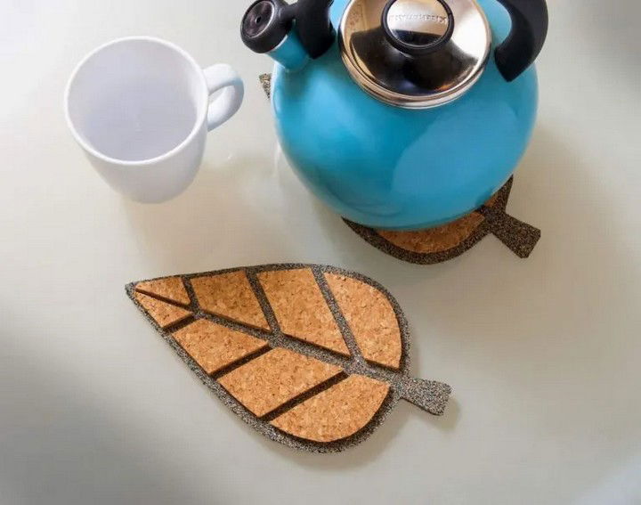 Cork Leaf Trivets