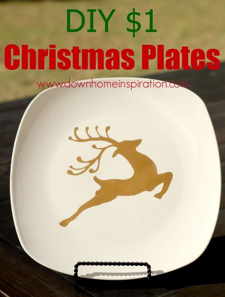 DIY 1 Christmas Plates