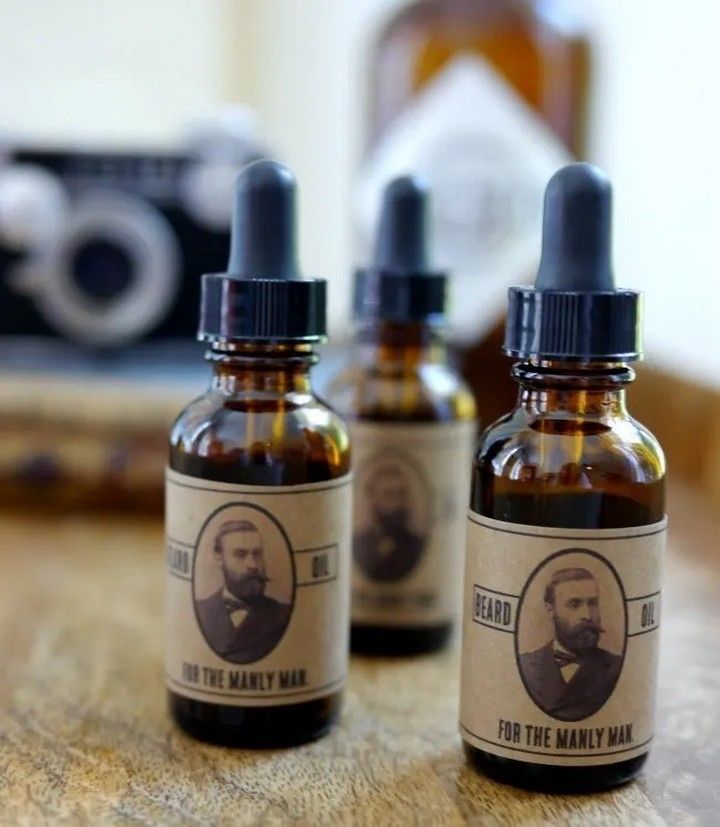 DIY Beard Oil with Printable Labels
