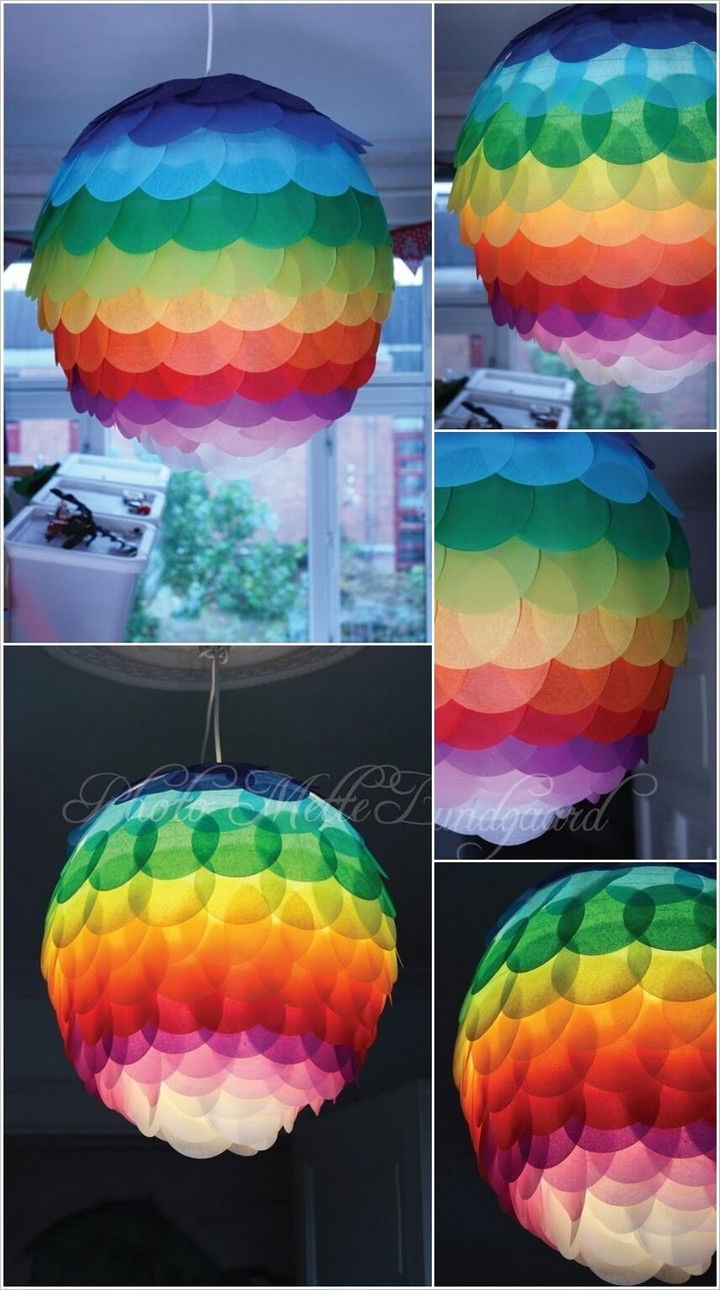 DIY Jazzy Rainbow Lamp