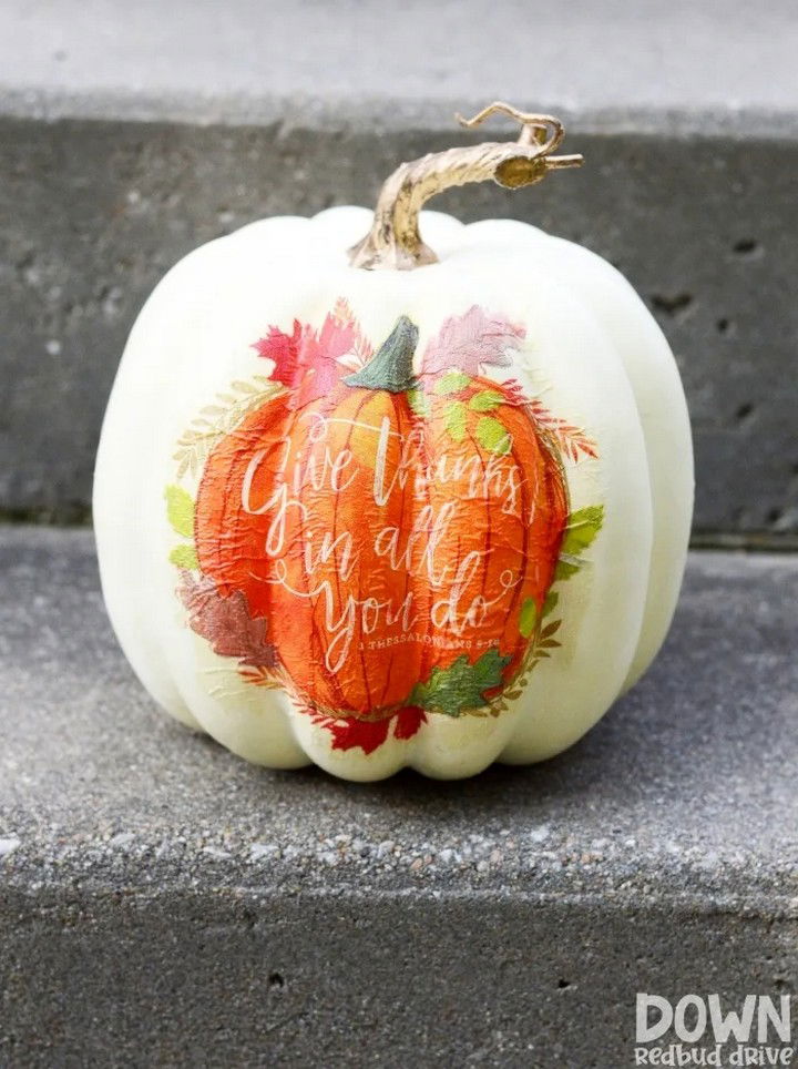 DIY Napkin Pumpkins