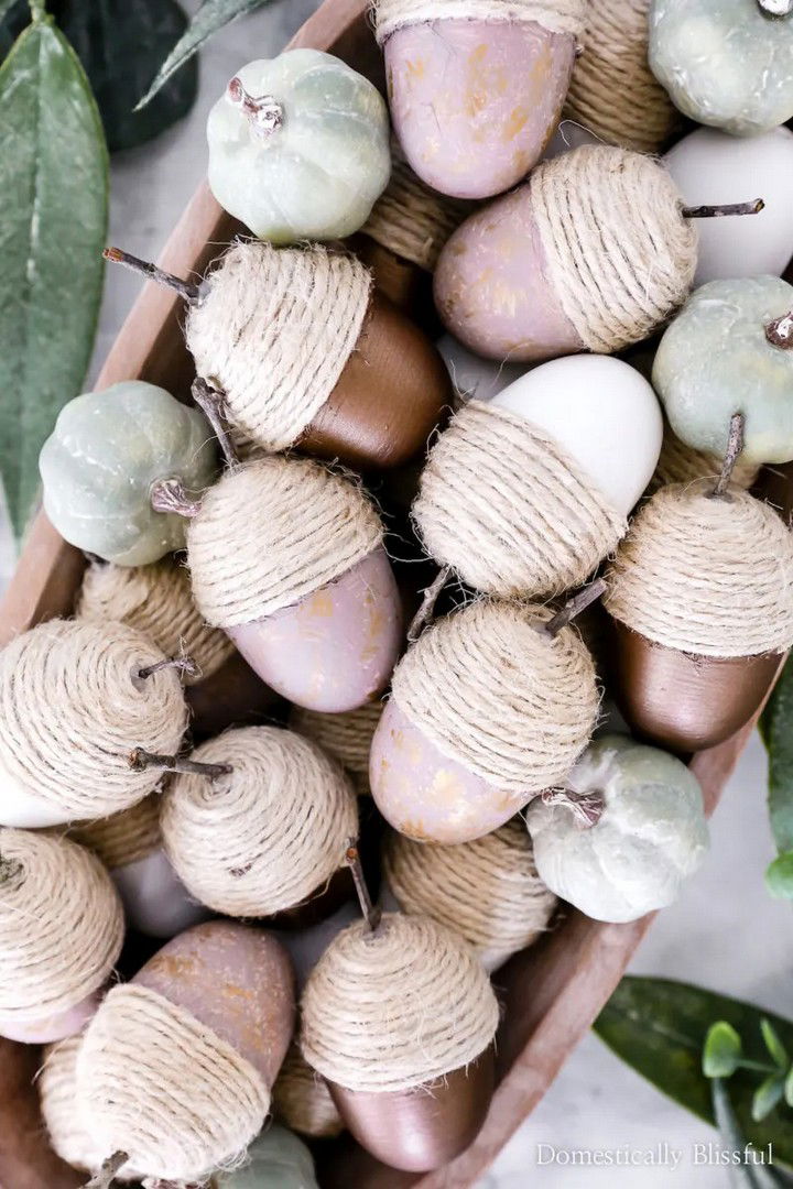 DIY Neutral Fall Acorns