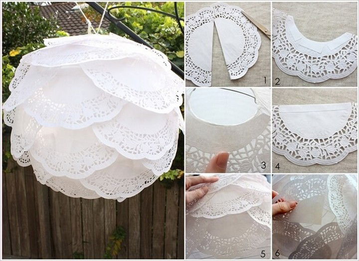 DIY Paper Doily Lantern