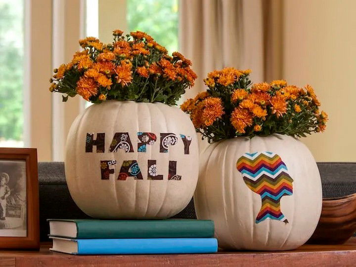 DIY Pumpkin Vases