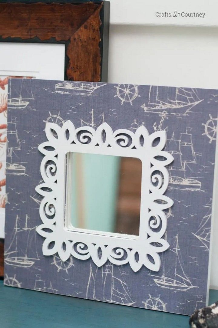Decorate an IKEA Wall Mirror in Four Steps