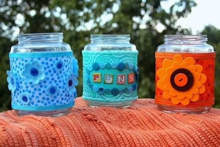 Decorating Glass Pickle Jars