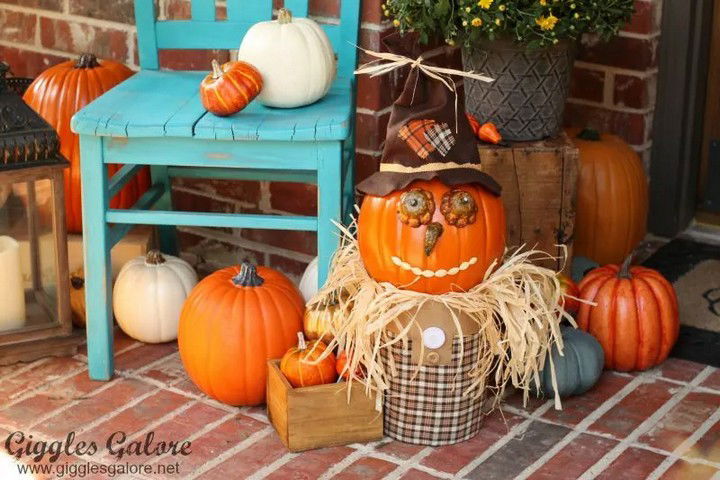 Fall Pumpkin Scarecrow