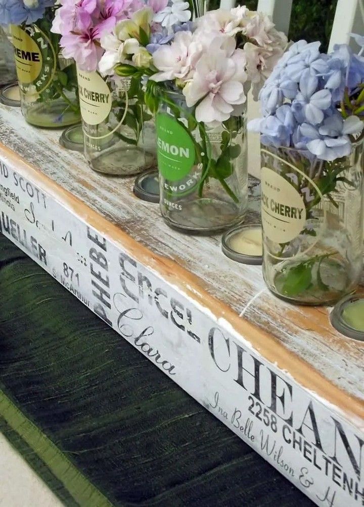 Family Reunion Centerpiece with Rustic Flair