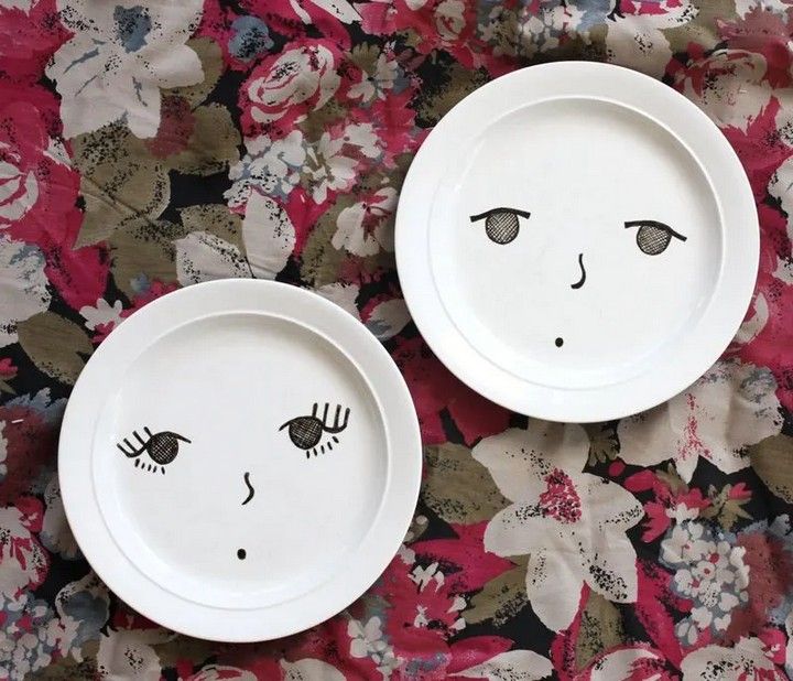 Foodie Face Plates