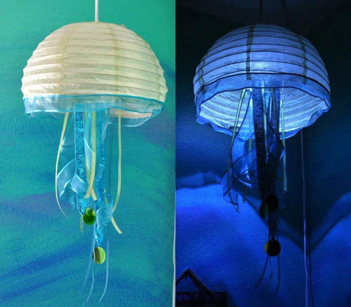 Jellyfish Paper Lantern Night